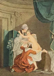 Das Bad, gestochen von Nicolas François Regnault